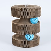 cheap Cat Toys-Magic Organ Cat Toy Cats Scratcher Scratch Board Round Corrugated Scratching Post Toys for Cats Grinding Claw Cat Accessories