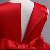 preiswerte Kleider für die Blumenmädchen-kinderkleidung Mädchen Blumenmädchen Kleid Kleid Pailletten Ärmellos Leistung Hochzeit Party Gitter Patchwork Süß Baumwolle Knielang Tüll-Kleid Sommer Frühling Herbst 4-12 Jahre Rosa Rote Blau