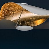 cheap Island Lights-LED Pendant Light Golden Hat Chandelier Bar Model Room Clothing Store Hotel Restaurant Hotel Club Lobby Light,Post-modern Light Luxury Creative Flying Saucer Chandelier