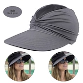 abordables refrigeración calefacción-Sombrero de playa de verano para mujer, sombrero de copa vacío, sombrero para el sol 50+, sombrero para el sol para mujer, sombrero deportivo para exteriores