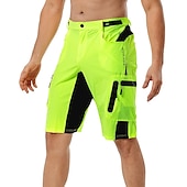 abordables Shorts, collants et pantalons pour hommes-Homme Short VTT Velo Cyclisme Short Vélo Vélo Cuissard Short Short VTT Vélo tout terrain Vélo Route Des sports Respirable Séchage rapide Poids Léger Bandes Réfléchissantes Noir avec rouge Noir