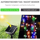abordables Guirlandes solaires-Guirlande lumineuse solaire marocaine élégante pour réception de mariage, guirlande lumineuse à LED en forme de globe, éclairage d&#039;extérieur étanche, 8 modes d&#039;éclairage, boule lumineuse étanche
