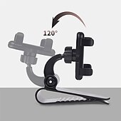 cheap Car Holder-Sun Visor Phone Mount Car Phone Holder For Car Universal 360 Rotating Car Mount Support Clip Bracket Cradle Clip Compatible To Smartphones