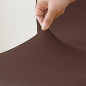 abordables Funda para silla de comedor-2 piezas de funda elástica para taburete de bar, color burdeos, funda para taburete de bar, funda cuadrada giratoria para taburete de bar, funda para silla para comedor, funda de asiento de