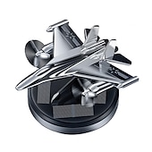 economico Purificatore d&#039;aria per auto-decorazioni per auto modello di aeroplano da combattimento rotante solare per auto ornamento per interni auto cruscotto da combattimento