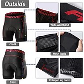 baratos Roupa interior masculina e Camada Base-Homens Cueca Boxer Acolchoada Bermudas Acolchoadas Para Ciclismo Moto Shorts acolchoados / camurça Calças Ciclismo de Montanha Ciclismo de Estrada Esportes Respirável Secagem Rápida Leve Redutor de