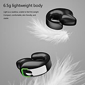 abordables Auriculares TWS-Auriculares de clip indoloros TWS Bluetooth 5.3 auricular de un solo oído con micrófono cancelación de ruido auriculares con control táctil
