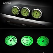 economico Ornamenti e pendenti per auto-1pc orologio luminoso per auto termometro igrometro decorazione per auto orologio luminoso per auto orologio al quarzo multi-funzione decorazione per interni auto