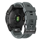 Χαμηλού Κόστους Ζώνες ρολογιών Garmin-Παρακολουθήστε το συγκρότημα για Γκάρμιν Fenix 7 7X 6 6X Pro Epix Pro 47mm 51mm Instinct 2X Approach S70 47mm S62 S60 Forerunner 955 945 Epix Marq Descent Quatix 22mm 26mm σιλικόνη Αντικατάσταση Λουρί