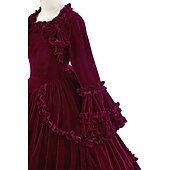 cheap Dresses-Gothic Rococo Victorian Dress Party Costume Masquerade Ruffle Sleeve Maria Antonietta Plus Size Ball Gown Women&#039;s Girls&#039; Royal Halloween Masquerade Carnival Performance Event / Party Adults&#039; Dress