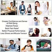 cheap Braces &amp; Supports-Unisex Back Brace Posture Corrector, Magnetic Lumbar Back Support Belt For Back Pain Relief (Order A Size Up)