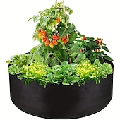 cheap Plant Grow Bags-Extra Large Fabric Raised Planting Bed Round Flower Pot Planter Bag Garden Bed Bag Herb Flower Vegetable Plant
