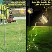 cheap Pathway Lights &amp; Lanterns-Watering Can Solar Lights Waterproof Copper Lights 36 LEDs for Outdoor Pathway Backyard Deck Lawn Patio Walkway 2 Modes Light Control
