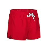 baratos shorts de natação masculinos-Homens Roupa de Banho Shorts de Natação Calção Justo de Natação Tecido Conforto Respirável Ao ar livre Diário Para Noite Moda Casual Preto Branco