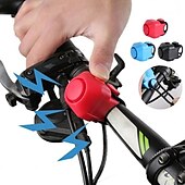 abordables Accessoires pour motos et VTT-vélo électronique klaxon fort 130 db avertissement sécurité électrique cloche sirène de police vélo guidon alarme anneau cloche vélo scooter
