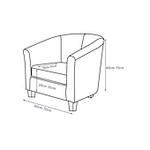 cheap Armchair Cover &amp; Armless Chair Cover-Club Chair Cover Barrel Chair Slipcover Stretch Tub Chair Slipcover, Arm Chair Sofa Cover For Dogs Pet,Washable Couch Furniture Protector Soft Durable