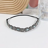 economico Accessori per acconciature-1 pezzi di strass in rilievo elastico della fascia gioiello fasce fascia dei capelli della perla perline di cristallo delle donne avvolgere la testa delle ragazze della signora accessori dei monili