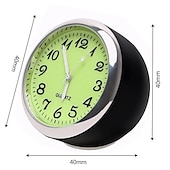 economico Ornamenti e pendenti per auto-1pc orologio luminoso per auto termometro igrometro decorazione per auto orologio luminoso per auto orologio al quarzo multi-funzione decorazione per interni auto