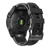 Χαμηλού Κόστους Ζώνες ρολογιών Garmin-Παρακολουθήστε το συγκρότημα για Γκάρμιν Fenix 7 7X 6 6X Pro Epix Pro 47mm 51mm Instinct 2X Approach S70 47mm S62 S60 Forerunner 955 945 Epix Marq Descent Quatix 22mm 26mm σιλικόνη Αντικατάσταση Λουρί