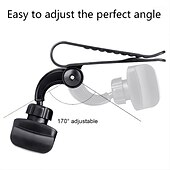 cheap Car Holder-Sun Visor Phone Mount Car Phone Holder For Car Universal 360 Rotating Car Mount Support Clip Bracket Cradle Clip Compatible To Smartphones