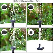 baratos Luzes Subaquáticas-fonte solar bomba de água fonte solar jardim lagoa cachoeira ao ar livre banho de pássaros fonte vista fonte decoração do jardim sem iluminação
