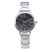 abordables Relojes de Cuarzo-Reloj de cuarzo para mujer con pulsera de amor, conjunto de joyería, reloj de pulsera analógico de lujo a la moda, reloj digital de acero inoxidable, regalo de San Valentín para ella
