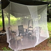 abordables Bâche de camping-éloignez les invités indésirables - moustiquaire pour lit à baldaquin double à king size