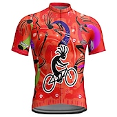baratos Camisolas masculinas-21Grams Homens Camisa para Ciclismo Manga Curta Moto Blusas com 3 bolsos traseiros Ciclismo de Montanha Ciclismo de Estrada Respirável Secagem Rápida Pavio Humido Tiras Refletoras Amarelo Vermelho
