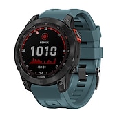 Χαμηλού Κόστους Ζώνες ρολογιών Garmin-Παρακολουθήστε το συγκρότημα για Γκάρμιν Fenix 7 7X 6 6X Pro Epix Pro 47mm 51mm Instinct 2X Approach S70 47mm S62 S60 Forerunner 955 945 Epix Marq Descent Quatix 22mm 26mm σιλικόνη Αντικατάσταση Λουρί