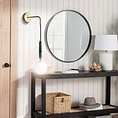 abordables Luces para tocador-iluminación de baño luz de tocador ip20 g9 aplique de pared iluminación latón cepillado luz de baño con pantalla de vidrio transparente aplique de pared de baño luz de pared para espejo cocina