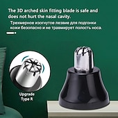 levne Holení a odstraňování chloupků-zastřihovač chloupků v nose nosní dírka ušní chloupky elektrické odstraňování holicí strojek zastřihovač strojový zastřihovač pro muže bezpečně nabíjecí epilátory usb