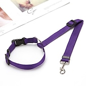 お買い得  犬用首輪＆ハーネス＆リード-犬用 小型ペット用 車内用ドッグリード / 犬用シートベルト 携帯用 引き込み式 耐久 アウトドア ウォーキング ソリッド 1個