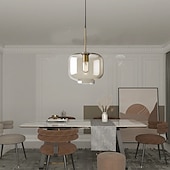 cheap Island Lights-20 cm Single Design Pendant Light Glass Glass Electroplated Vintage Nordic Style 110-120V 220-240V