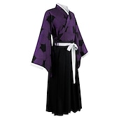 levne Anime kostýmy-kokushibou cosplay kostýmy s dočasným tetováním zabíječ démonů: kimetsu no yaiba japonské anime cosplay kostýmy kimono obleky pro muže, ženy