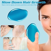 abordables Épilateurs-Gomme à cheveux en cristal pour femmes et hommes, dispositif d&#039;épilation en cristal réutilisable outil d&#039;épilation exfoliation indolore magique, gomme à cheveux magique pour les jambes des bras