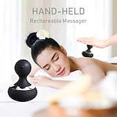 cheap Body Massager-Cordless Electric Handheld Massager with 10 Vibrations, Rechargeable Neck and Body Massager – Black