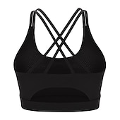 economico Reggiseni sportivi &amp; gilet-Per donna Reggiseno imbottito Regolabile Asciugatura Rapida Leggero Gli sport Tinta unica Reggiseni sportivi Top reggiseno Per Allenamento in Palestra Danza Corsa Abbigliamento sportivo