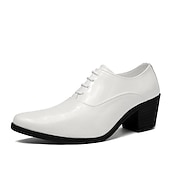 preiswerte Formell-Herren-Oxford-Schnürschuhe aus weißem Lacklederimitat – elegante Schuhe mit Blockabsatz und Krokodilprägung im Vintage-Stil für Hochzeiten, Partys und formelle Anlässe