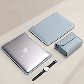 levne Tašky, pouzdra a pouzdra na notebooky-pouzdra na notebook pouzdro na notebook 12&quot; 13,3&quot; 15,6&quot; pro macbook air pro hp dell lenovo asus chromebook obal přenosného pouzdra na notebook voděodolné pouzdro z pu kůže s malou taškou pro obchodní kancelářské cesty