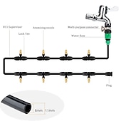 cheap Watering &amp; Irrigation-5pcs Automatic Watering System, Household Atomizing Nozzle, Plant Spraying Spray Dust Reduction Gardening Watering Timer Nozzle, Garden Supplies