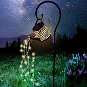 cheap Pathway Lights &amp; Lanterns-Watering Can Solar Lights Waterproof Copper Lights 36 LEDs for Outdoor Pathway Backyard Deck Lawn Patio Walkway 2 Modes Light Control