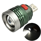 cheap Tactical Flashlights-USB Tactical-Led Flashlight 3 Lighting Mode Flashlight Camping Cycling Running USB Flash-light