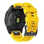 Χαμηλού Κόστους Ζώνες ρολογιών Garmin-Παρακολουθήστε το συγκρότημα για Γκάρμιν Fenix 7 7X 6 6X Pro Epix Pro 47mm 51mm Instinct 2X Approach S70 47mm S62 S60 Forerunner 955 945 Epix Marq Descent Quatix 22mm 26mm σιλικόνη Αντικατάσταση Λουρί