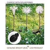 halpa Maisemavalot-aurinkopanos valot värinvaihto ulkona moniväriset aurinkokukat pihavalot vedenpitävä puutarhasisustus (voikukka, lilja, auringonkukka) aurinkoterassi valot monivärinen vaihtuva