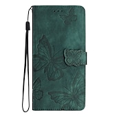 levne Pouzdra pro Samsung-telefon Carcasă Pro Samsung Galaxy S23 S22 S21 S20 Plus Ultra A54 A34 A14 A73 A53 A33 A23 A13 S10 Plus S25 Ultra Pouzdro na peněženku Flip Peněženka Ochrana celého těla Motýl TPU PU kůže