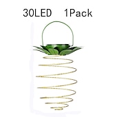 economico Luci paesaggistiche-Lampada Solare Ananas Lanterna In Ferro Lampada Led In Filo Di Rame Lampada Da Esterno Impermeabile Da Giardino Decorativa A Sospensione