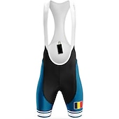 Χαμηλού Κόστους Ανδρικά σορτς, καλσόν &amp; παντελόνια-Ανδρικά Συμπαγές Χρώμα Με Μοτίβο Βέλγιο Εθνική Σημαία Αθλητική φόρμα σορτς ποδηλασίας Ποδήλατο Σορτσάκι με τιράντες Παντελόνια Ποδηλασία Βουνού Ποδηλασία Δρόμου Αθλητισμός 3D Pad