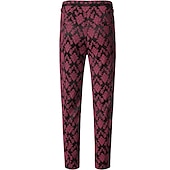billiga Botten-Prins Vampyr Retro / vintage Punk och gotiskt Medeltida kostymer Renässans Steampunk Byxa Långbyxor Hög midja Herr Jacquard Kostym Årgång Cosplay Lång längd Byxor Halloween
