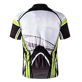 economico Maglie da uomo-maglia da ciclismo da uomo maglia da bici a maniche corte con 3 tasche posteriori abbigliamento sportivo grigio leggero ad asciugatura rapida e traspirante