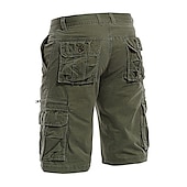 voordelige Klassiek-Voor heren Cargoshorts Wandelshorts Zak met rits Flap zak Effen Comfort Ademend Buiten Dagelijks Uitgaan Modieus Casual Zwart Leger Groen